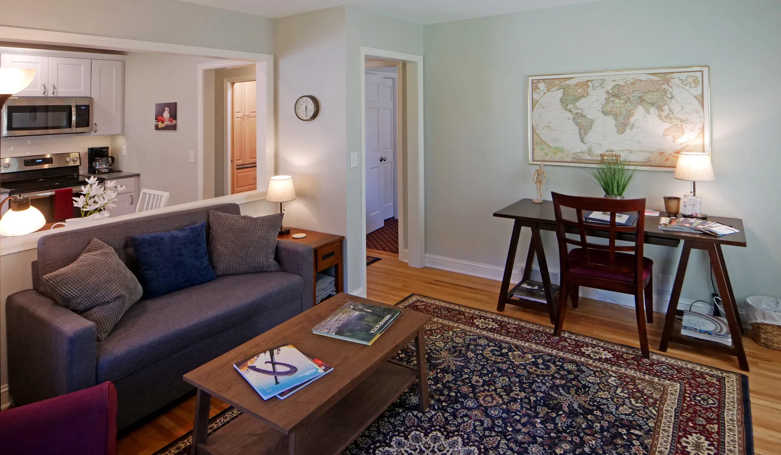 The living room at My Cozy Retreat