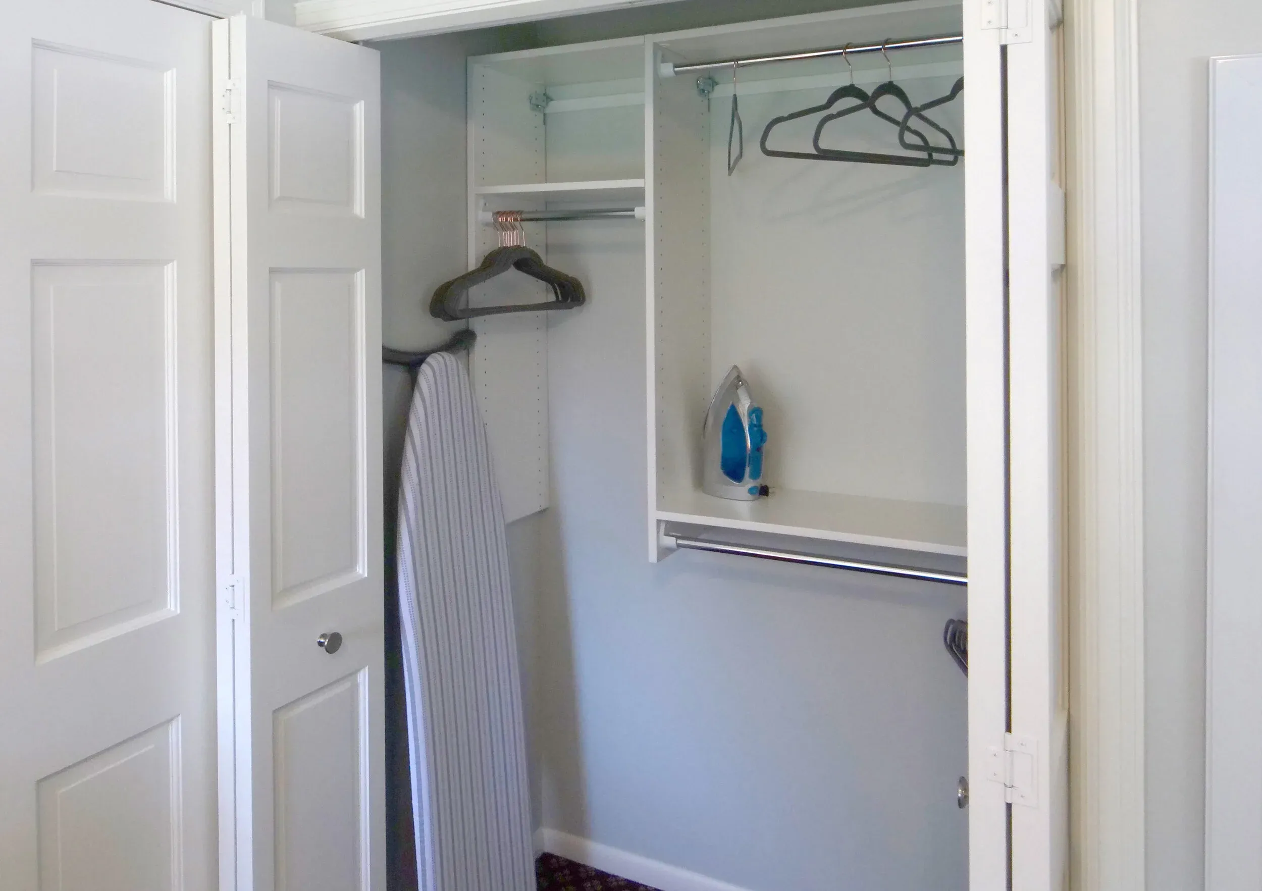 The bedroom closet at My Cozy Retreat