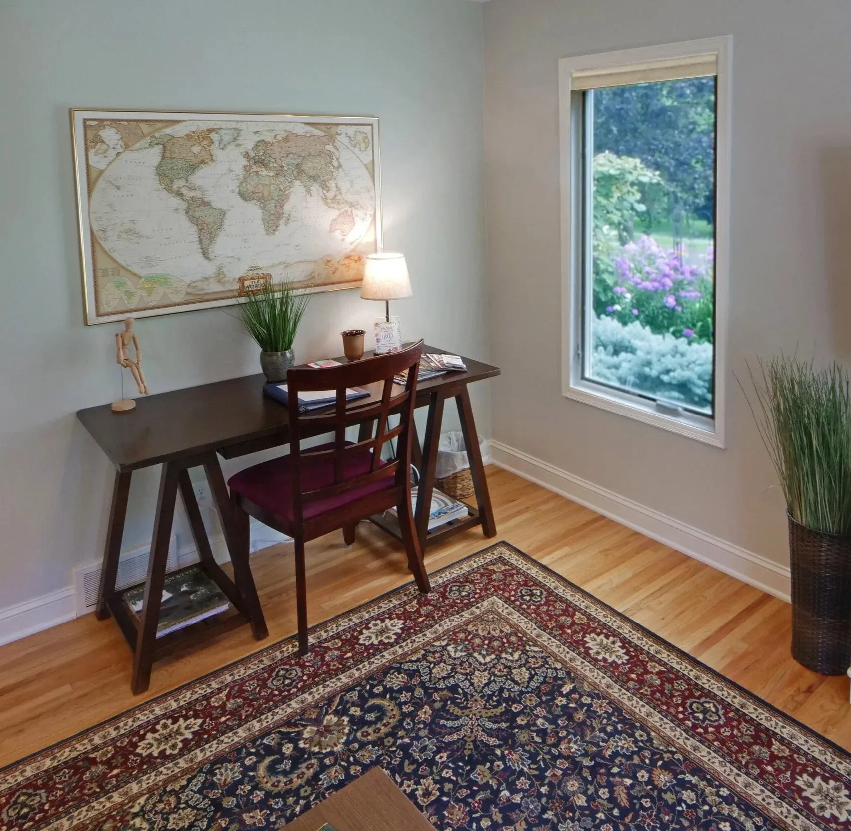 The living room desk at My Cozy Retreat