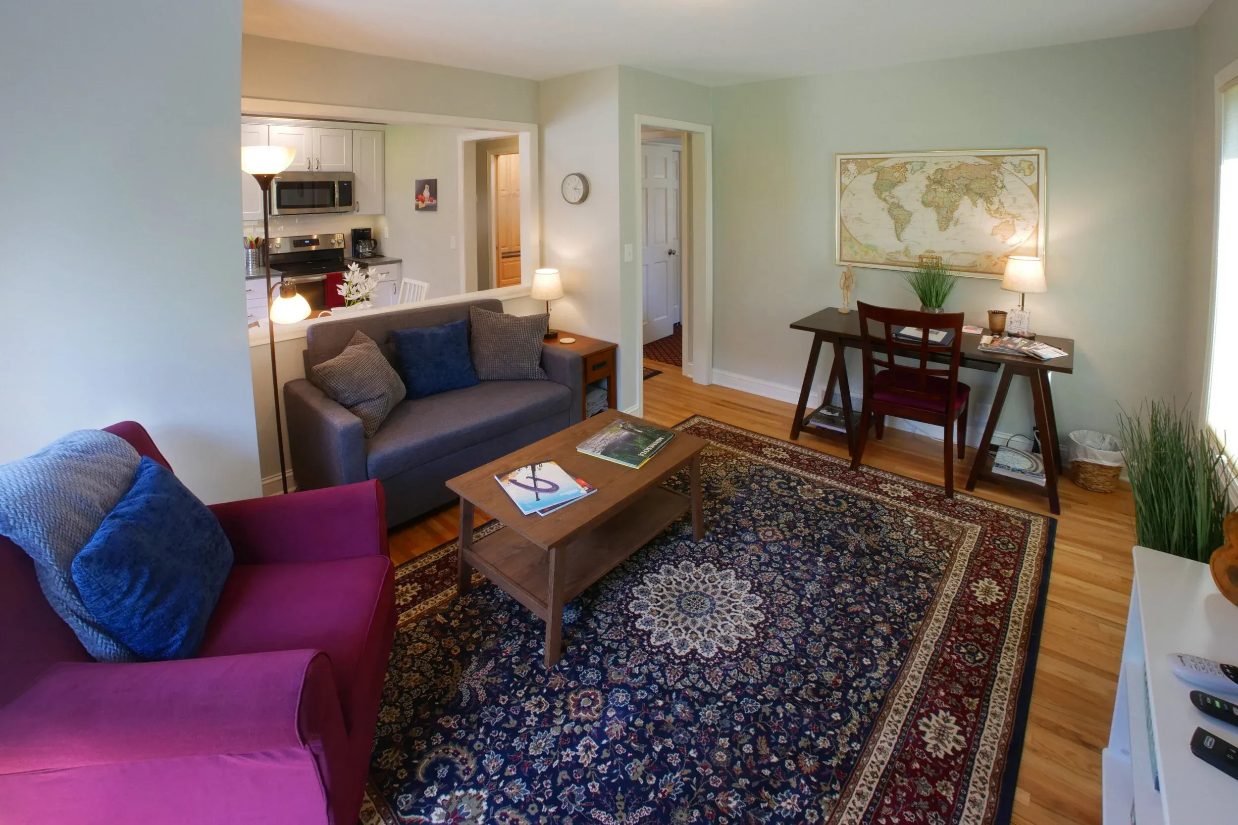 The living room at My Cozy Retreat