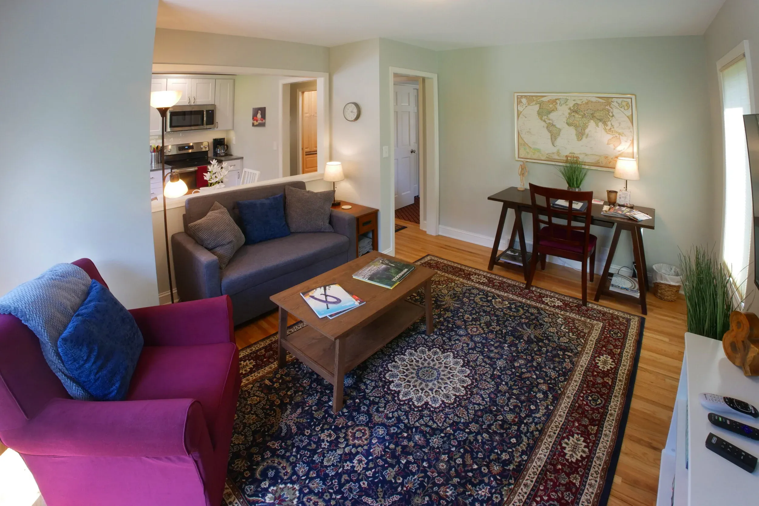 The living room at My Cozy Retreat