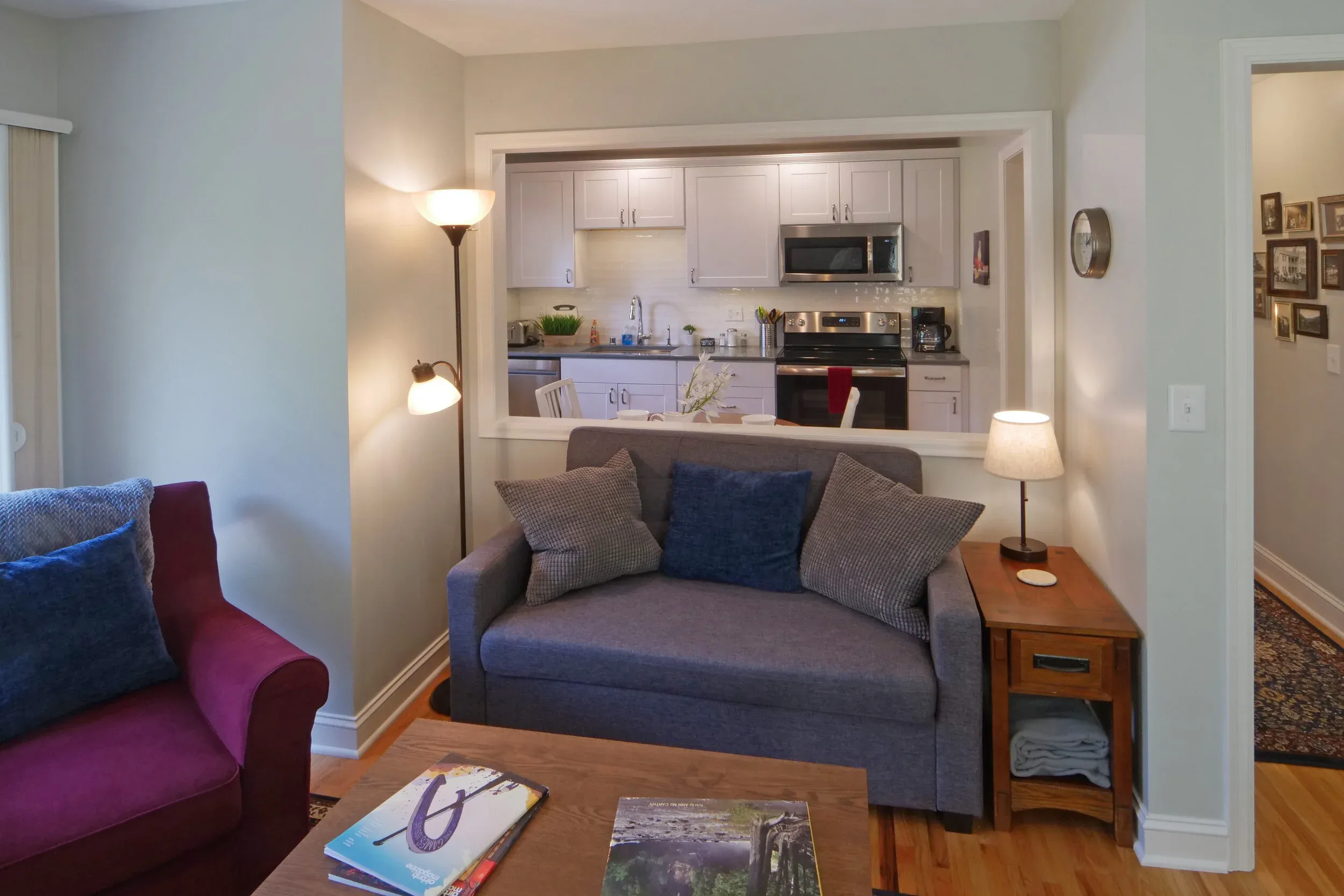The living room at My Cozy Retreat