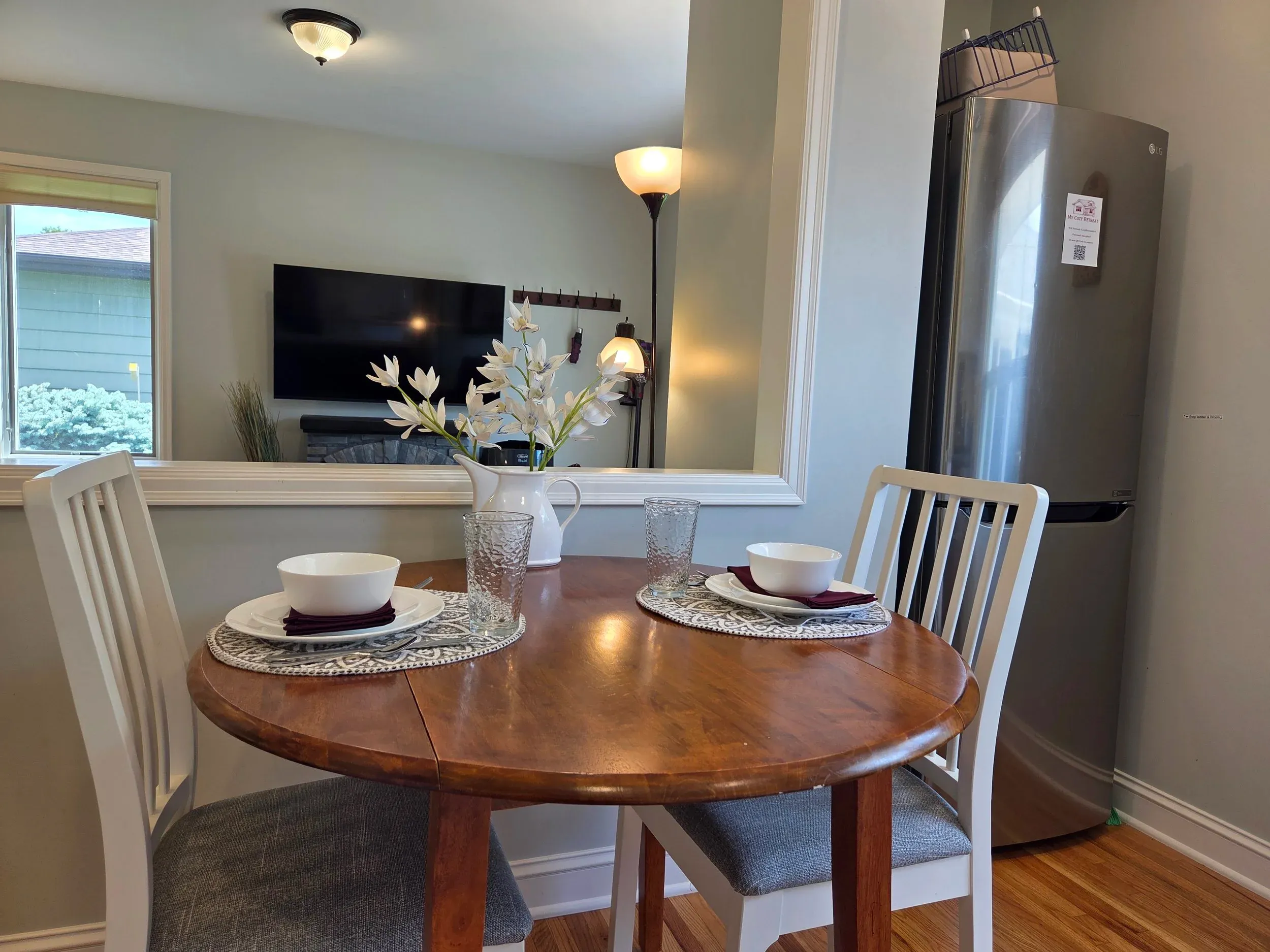 The kitchen at My Cozy Retreat